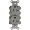 Hubbell Wiring Device-Kellems Straight Blade Receptacle, 5-20R, 20 A, 125V AC, 2 Pole, 3 Wire, Flush Mount, Grounded SNAP8300GYLTRA - alternate 4